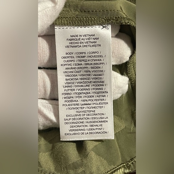 Lauren Ralph Lauren Palm Leaf Jacquard Sleeveless Midi Dress | Size 0 - Picture 15 of 15